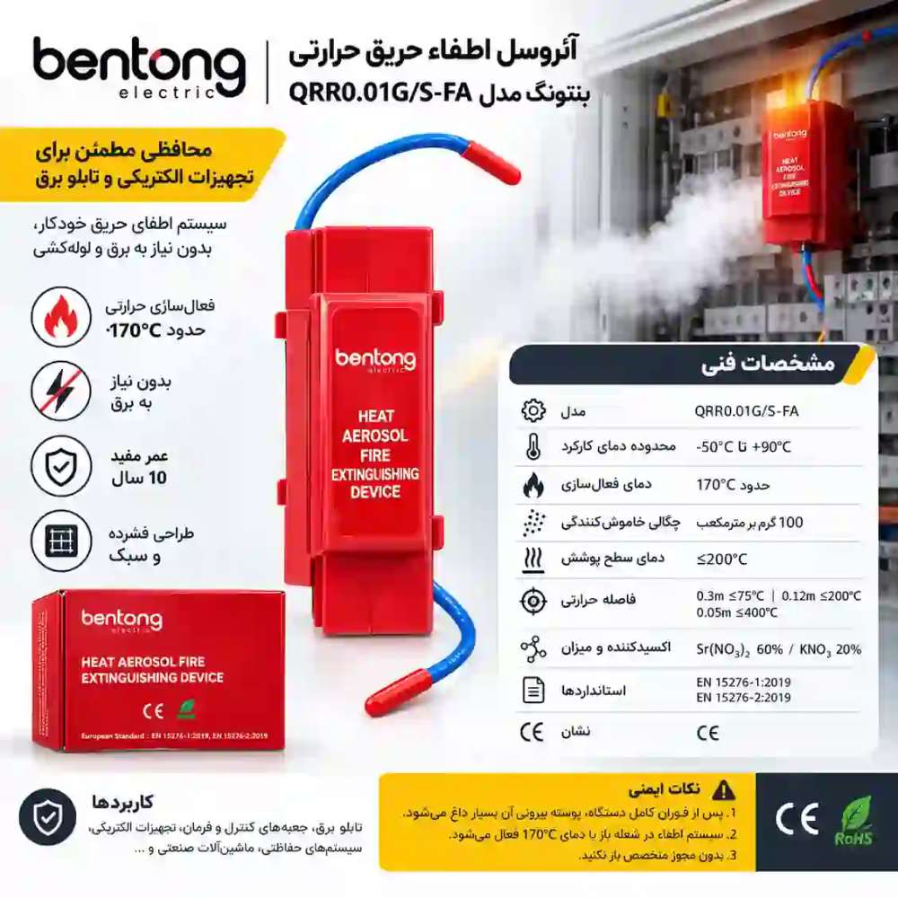 آئروسل اطفاء حریق حرارتی بنتونگ